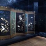 Biombo oriental na Maison de Victor Hugo, um dos imperd&iacute;veis museus pequenos em paris.
