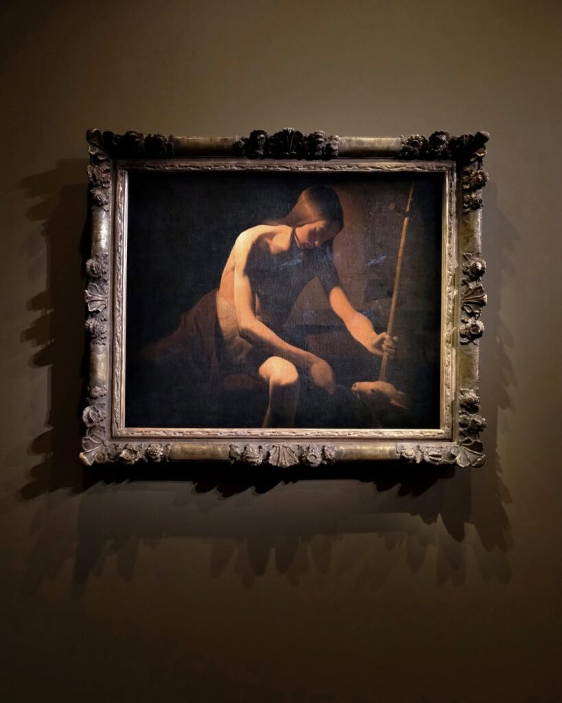 Pintura de São João Batista no Musée Jacquemart-André, um dos museus pequenos em paris.